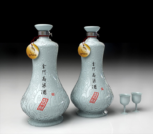 500毫升装 1斤景德镇陶瓷酒瓶订制定制